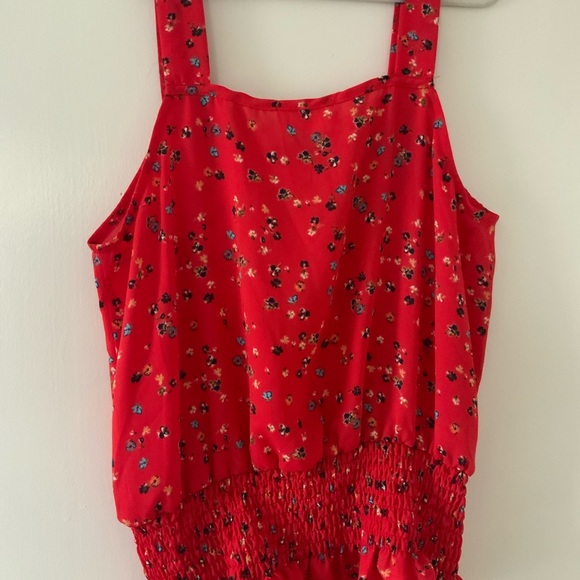 Sienna Sky  red, floral top - Picture 3 of 6